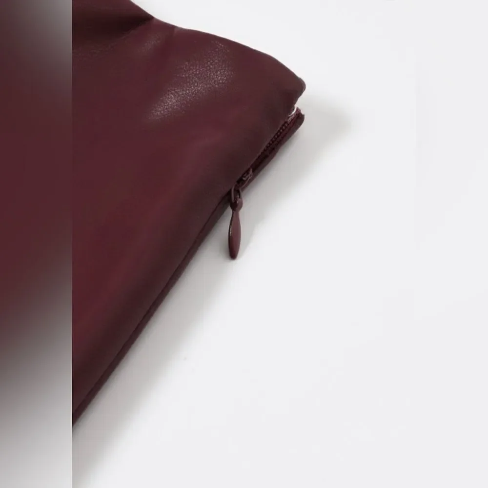 007. 60’s Vibes Pleated Skirt- Maroon